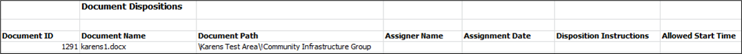 Audit Document Disposition XLS
