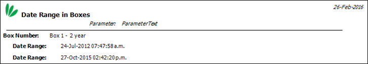 document-date reigstered range per box