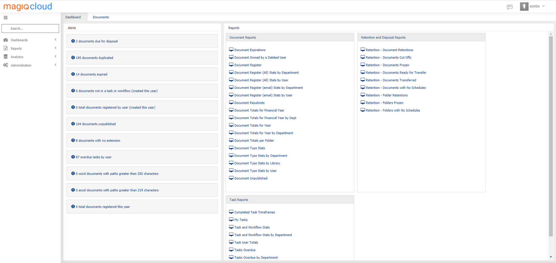 Document Dashboard