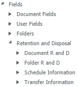 retention fields