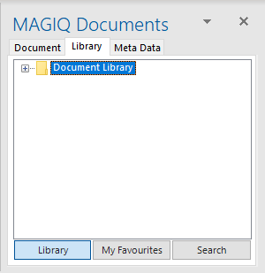 outlook library tab