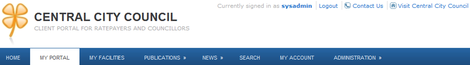 publishing portal logged in