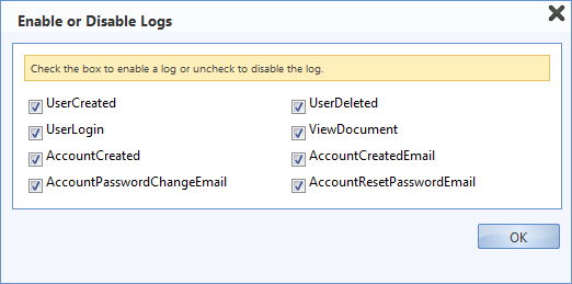 enabling logs